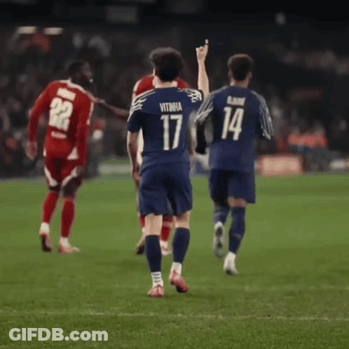 Soccer Player Number 17 On Shirt GIF
