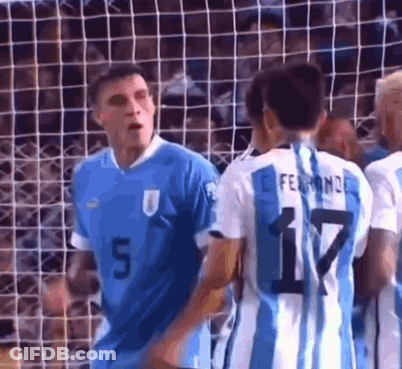 Soccer Player Number 17 Talking To Another Player GIF