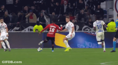 Soccer Player Number 18 GIF