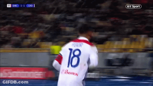 Soccer Player Number 18 GIF