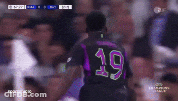 Soccer Player Number 19 Hugging Another Player GIF