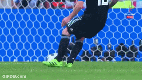 Soccer Player Number 19 Kicking Ball GIF
