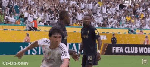 Soccer Player Number 19 Running GIF