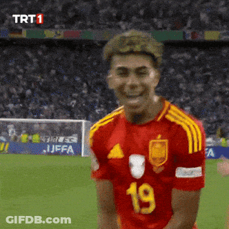 Soccer Player Number 19 Smiling GIF