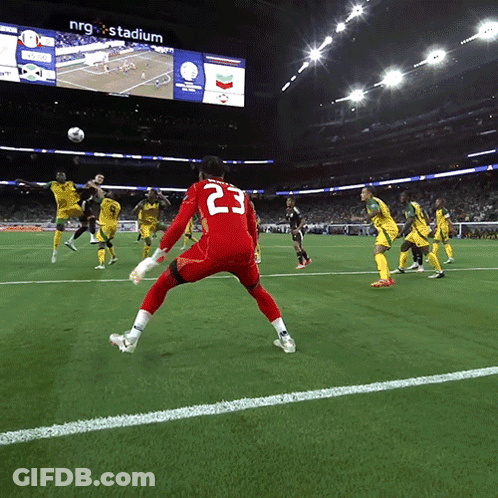 Soccer Player Number 23 Kicking Ball GIF