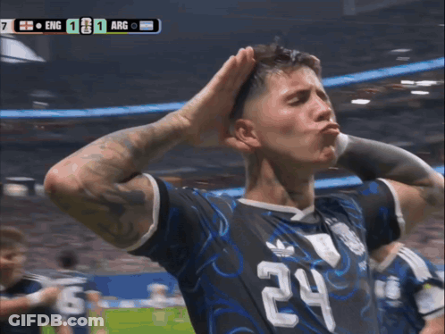 Soccer Player Number 24 GIF