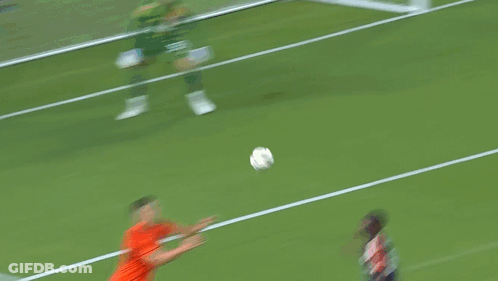 Soccer Player Number 24 Kicking Ball GIF