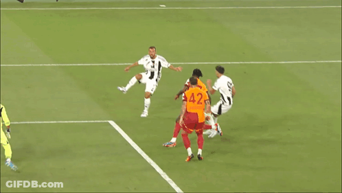 Soccer Player Number 24 Running Towards Goal GIF