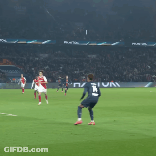 Soccer Player Number 27 Kicking Ball GIF