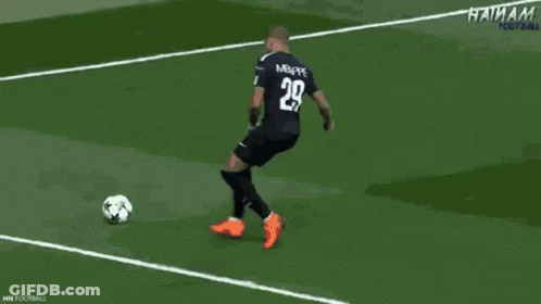 Soccer Player Number 29 Kicking Ball GIF