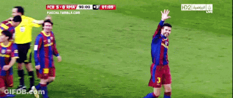 Soccer Player Number 3 Waving GIF