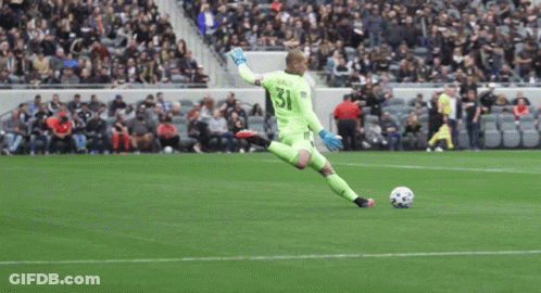 Soccer Player Number 31 Kicking Ball GIF