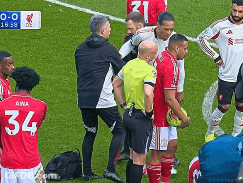 Soccer Player Number 34 GIF