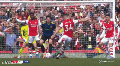 Soccer Player Number 34 Kicking Ball GIF