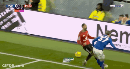 Soccer Player Number 37 Kicking Ball GIF