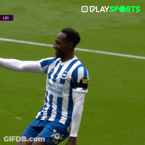 Soccer Player Number 38 Blue And White Striped GIF