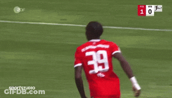 Soccer Player Number 39 Celebrates Goal GIF