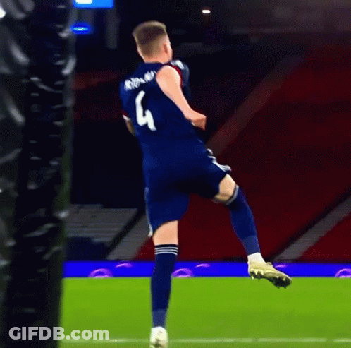 Soccer Player Number 4 Jumping GIF