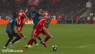 Soccer Player Number 42 Kicking Ball GIF