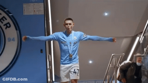Soccer Player Number 47 By Blue Door GIF