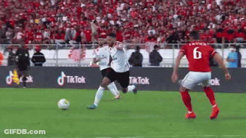 Soccer Player Number 6 Kicking Ball GIF