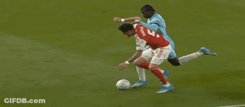 Soccer Player Number 6 Trying To Get Ball GIF
