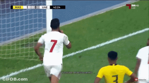 Soccer Player Number 7 GIF