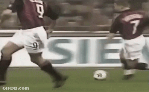 Soccer Player Number 7 Dribbling Ball GIF