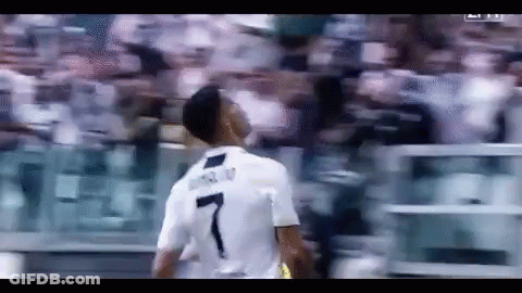 Soccer Player Number 7 In Front Of Crowd GIF