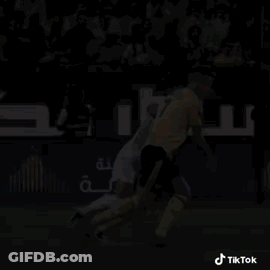 Soccer Player Number 7 Jersey Kicks Ball GIF