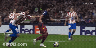 Soccer Player Number 7 Kicking Ball GIF