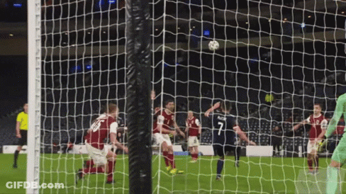 Soccer Player Number 7 Kicking Ball GIF