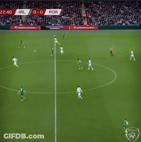 Soccer Player Number 7 Kicking Ball GIF