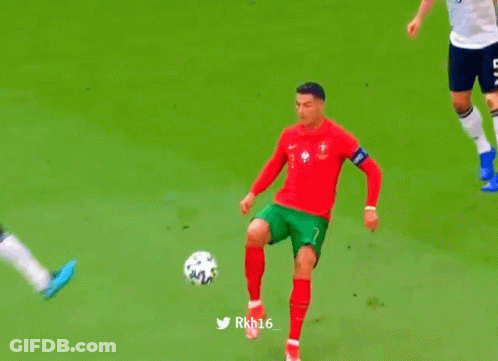 Soccer Player Number 7 Kicking Ball GIF