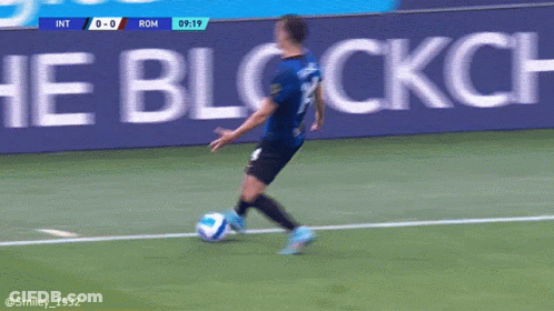 Soccer Player Number 7 Kicking Ball GIF