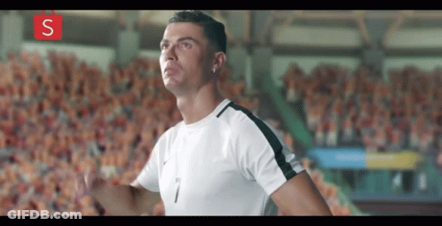 Soccer Player Number 7 Running Before Crowd GIF