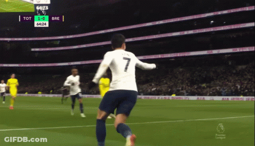 Soccer Player Number 7 Running GIF