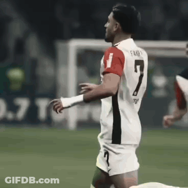 Soccer Player Number 7 Running GIF
