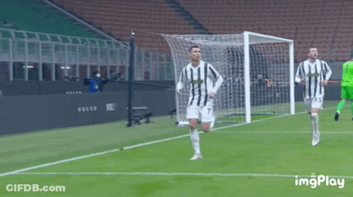 Soccer Player Number 7 Runs Towards Goal GIF