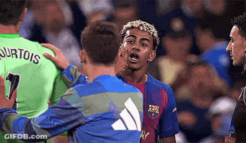 Soccer Player Number 7 Talking To Another Player GIF