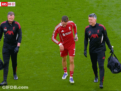 Soccer Player Number 7 Walking On Field GIF