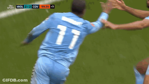 Soccer Player Number 77 Jersey Tackled GIF