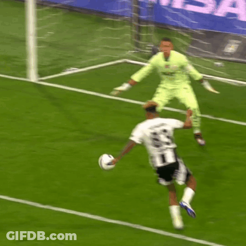Soccer Player Number 8 Kicking Ball GIF