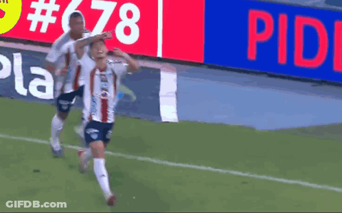 Soccer Player Number 8 Running On Field GIF