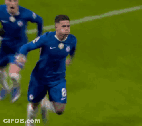 Soccer Player Number 8 Running On Field GIF