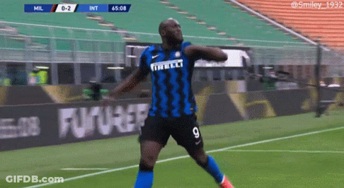 Soccer Player Number 9 GIF