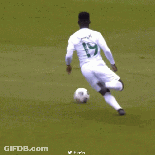 Soccer Player Number 9 Being Tackled GIF