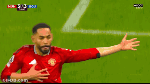 Soccer Player Number 9 Hugged GIF