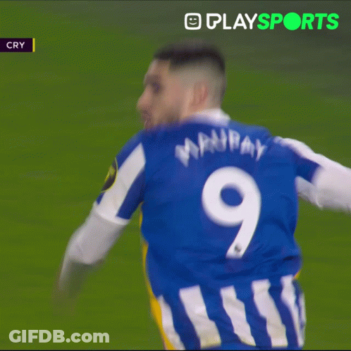 Soccer Player Number 9 GIF