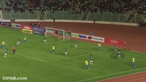 Soccer Player Number 9 Running GIF